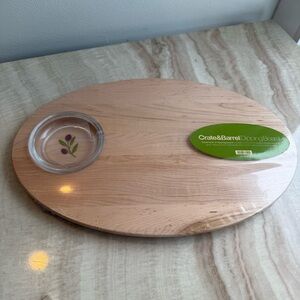Crate&Barrel Maple Wood Dipping Board